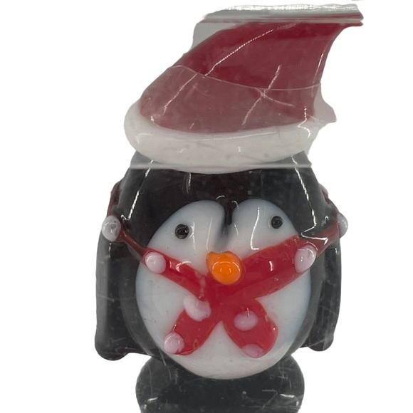 Pier 1 Imports Blown Glass Christmas Wine Bottle Stopper in Box - Picture 2 of 6